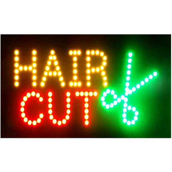 Bar - Large Jumbo Size LED Open Closed Sign with Business Hours Sign Ultra-Bright 23x14 Electronic Advertisement Display Window Barbershop Shop Storefront GPC Inc Hotel 